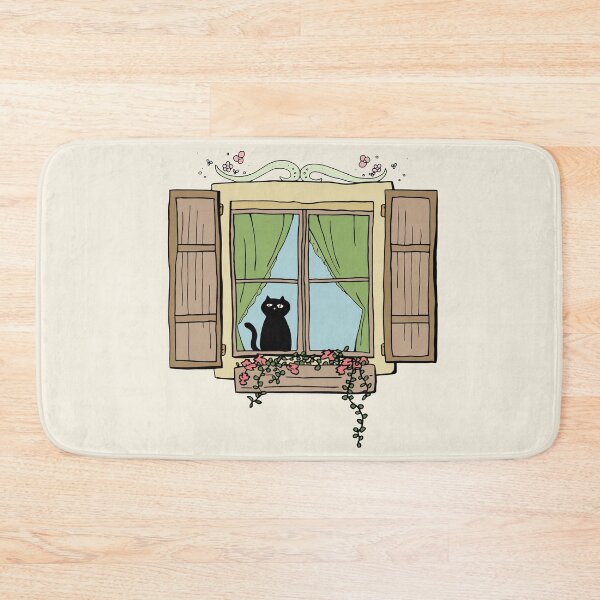 Item preview, Cat Looking Out a Street Window designed and sold by Otter-Grotto.