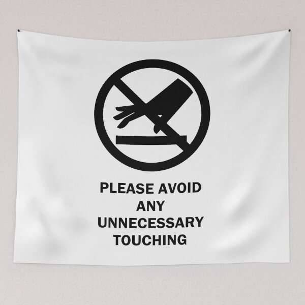 Item preview, Avoid Touching (Black & White designed and sold by LozMac.