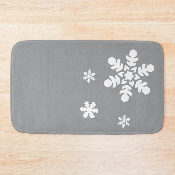 Item preview, Christmas snowflakes gray white. Xmas pattern. Quarantine Christmas Decor designed and sold by ArtBIU.