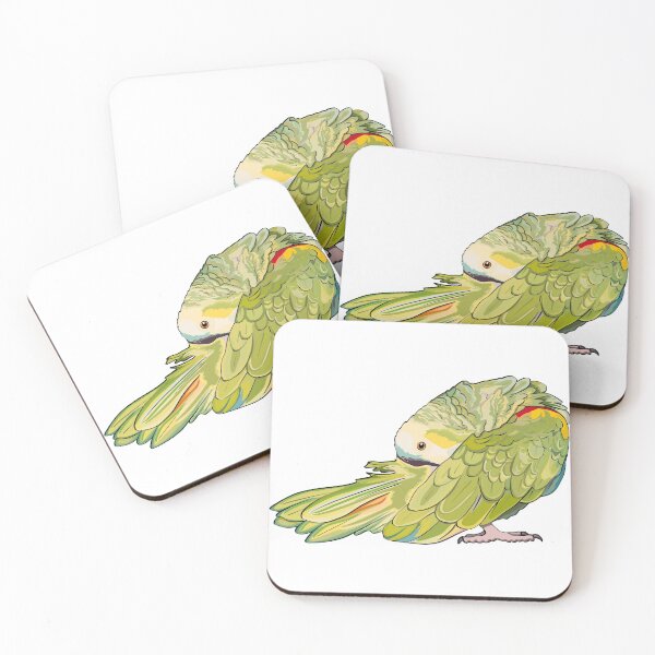 Item preview, Preening Blue Fronted Amazon Parrot designed and sold by Zurickdesigns.