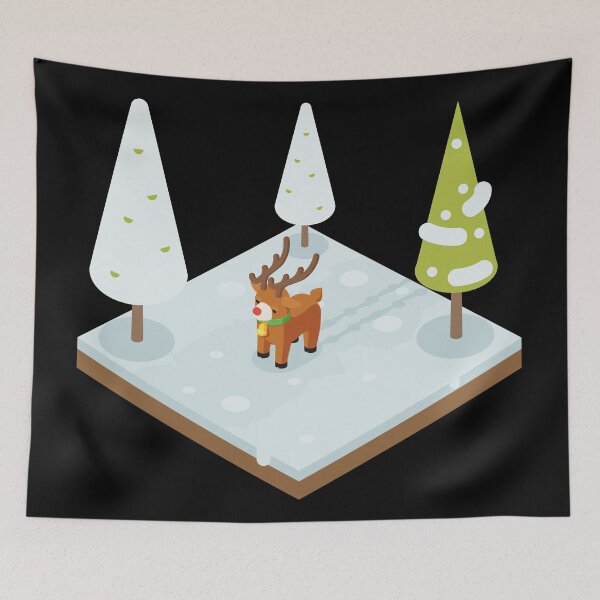 Item preview, Winter deer designed and sold by stuff-n-stuff.