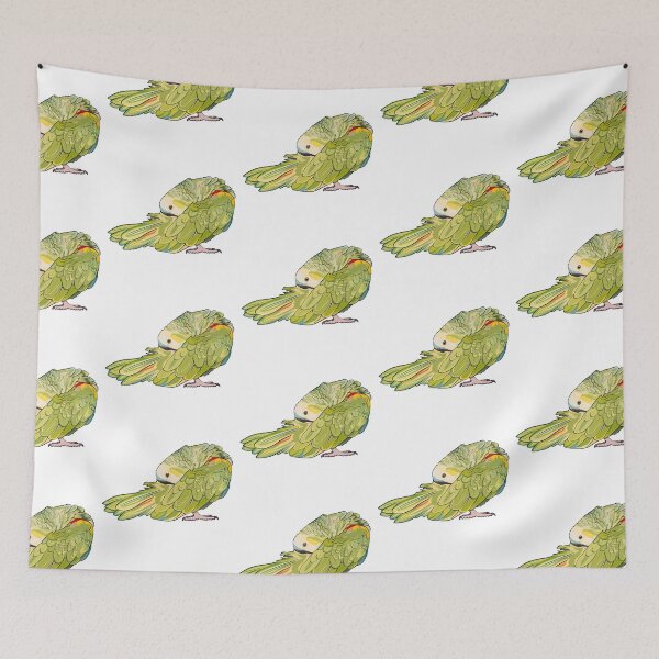 Item preview, Preening Blue Fronted Amazon Parrot designed and sold by Zurickdesigns.