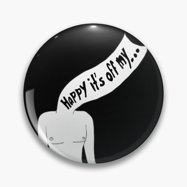 Item preview, Happy It's off My...Chest (Black Outline) designed and sold by SimplyPride.