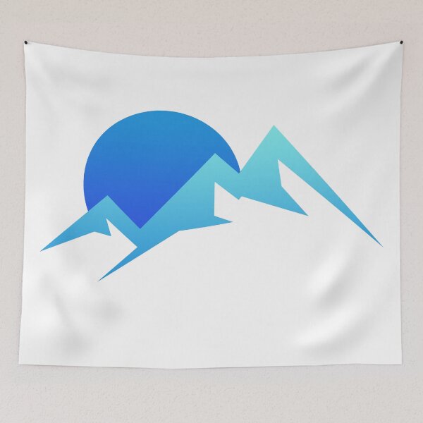 Item preview, minimal mountain blue designed and sold by pholange.