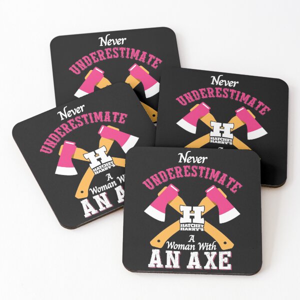 Item preview, Never underestimate a women with an axe - Axe Throwing  designed and sold by HatchetHarrys.