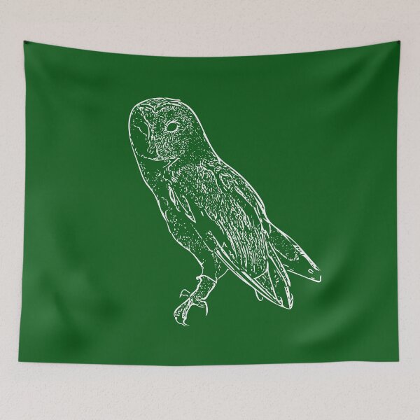 Item preview, Barn Owl White Print designed and sold by designsasstultd.