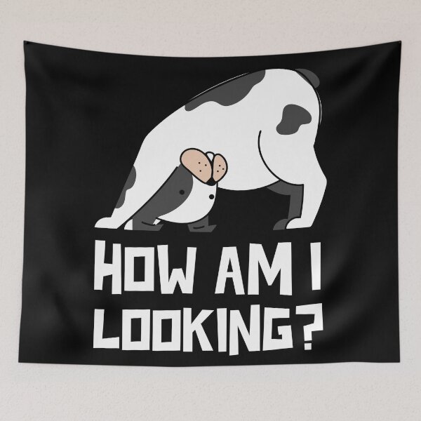 Item preview, How am I looking? Cute cartoon dog. designed and sold by JellyBeenzz.