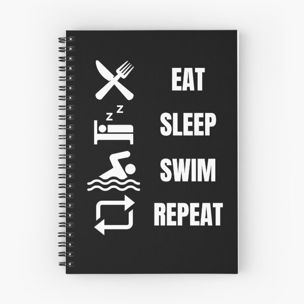 Item preview, Eat Sleep Swim Repeat designed and sold by vibrantyy.
