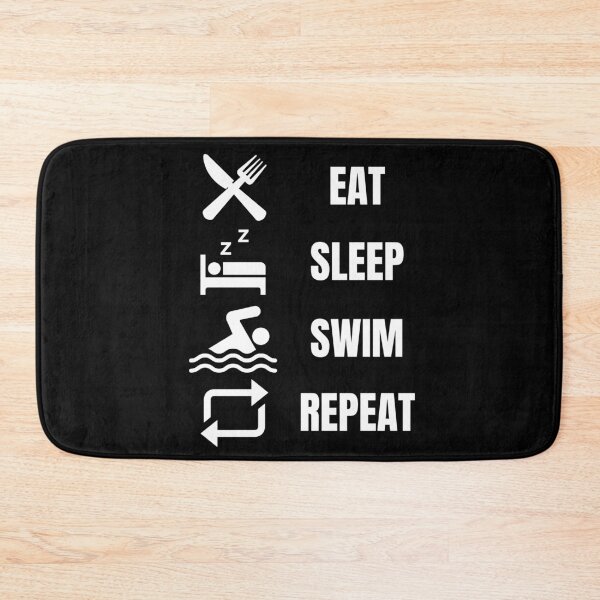 Item preview, Eat Sleep Swim Repeat designed and sold by vibrantyy.