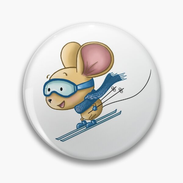 Item preview, Skiing Mouse designed and sold by lisanganart.