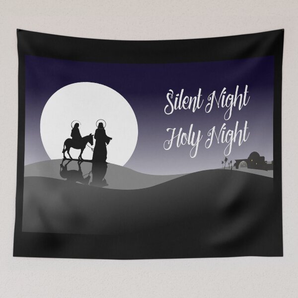 Item preview, Silent Night Holy NIght - Bethlehem - Joseph and Mary designed and sold by ittybittyowl.