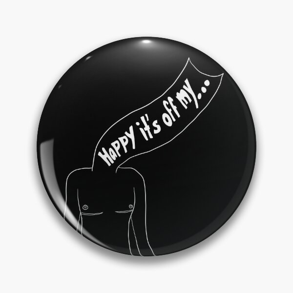 Item preview, Happy It's off My...Chest (White Outline) designed and sold by SimplyPride.