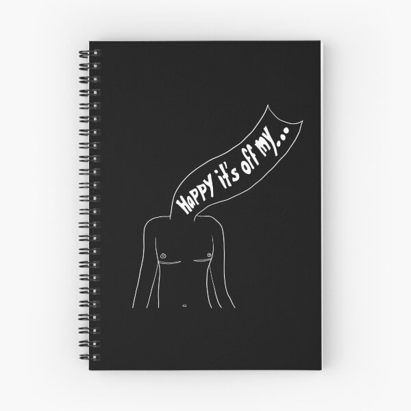 Item preview, Happy It's off My...Chest (White Outline) designed and sold by SimplyPride.