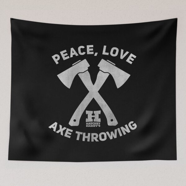 Item preview, Peace, love, Axe Throwing  designed and sold by HatchetHarrys.