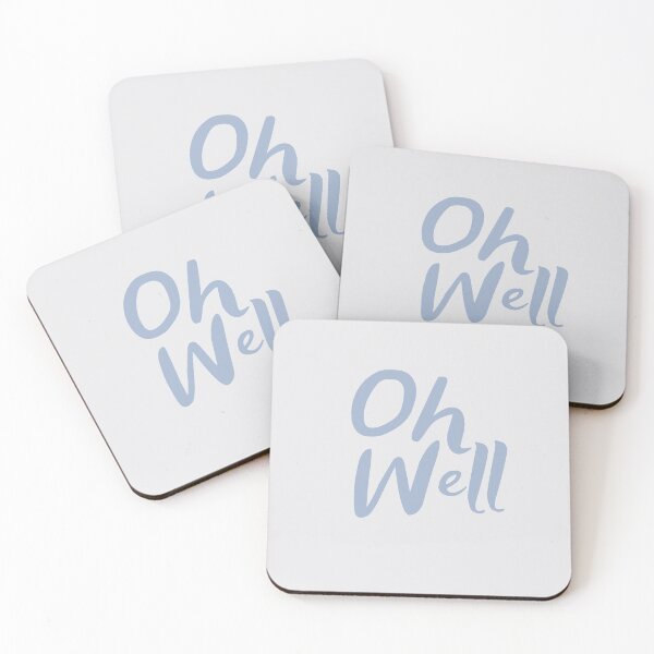 Item preview, Oh Well typography in blue color designed and sold by Abbara.