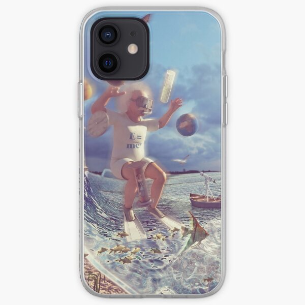 Einstein acuático Funda blanda para iPhone