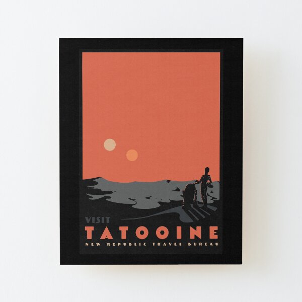 visiter tatooine Impression montée sur bois