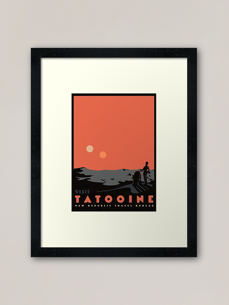Alternate view of visit tatooine Framed Art Print