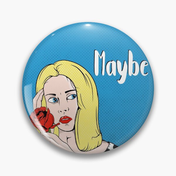 Item preview, Maybe Retro Poster designed and sold by piedaydesigns.