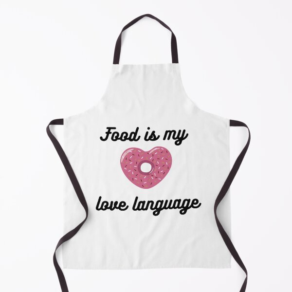 Item preview, Food is my love language (Donut heart) designed and sold by JustAMillenial -.
