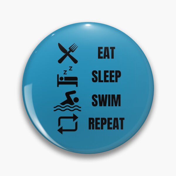 Item preview, Eat Sleep Swim Repeat designed and sold by vibrantyy.