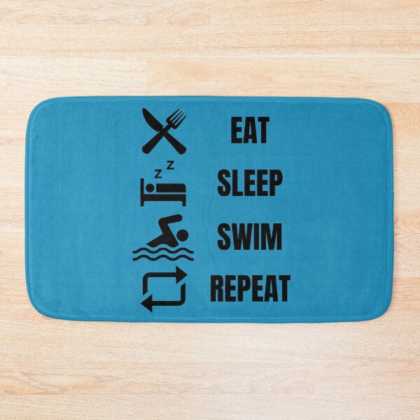 Item preview, Eat Sleep Swim Repeat designed and sold by vibrantyy.
