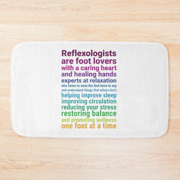 Item preview, Reflexologists are foot lovers (colorful text) white background designed and sold by Onpointholistic.