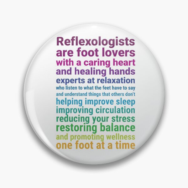 Item preview, Reflexologists are foot lovers (colorful text) white background designed and sold by Onpointholistic.