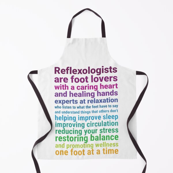 Item preview, Reflexologists are foot lovers (colorful text) white background designed and sold by Onpointholistic.