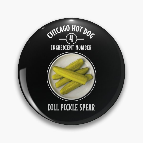 Item preview, Chicago Style Hot Dog Ingredient List Dill Pickle Spear designed and sold by twHistory.