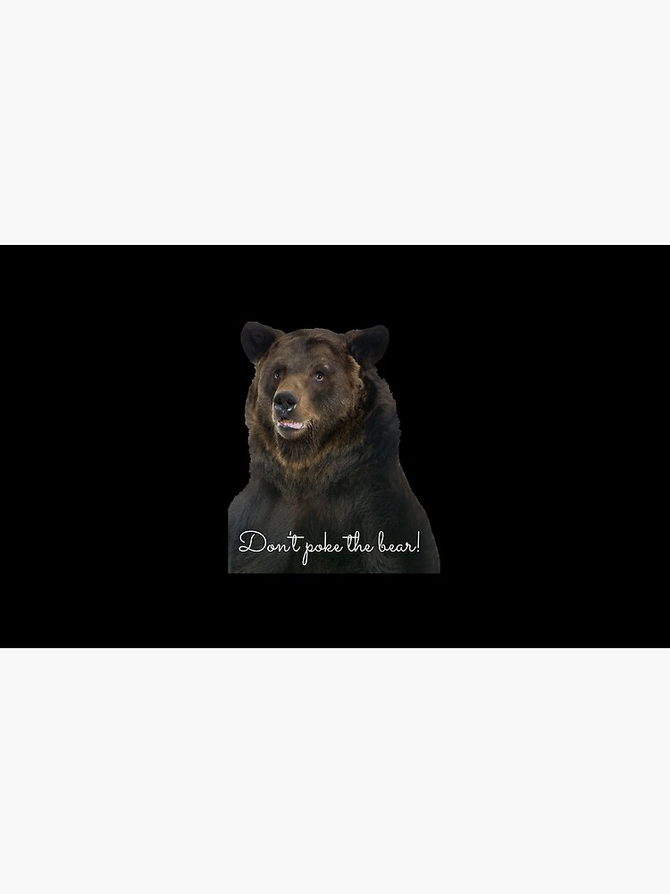 Don't Poke the Bear Humorous Wildlife Warning by kgerstorff