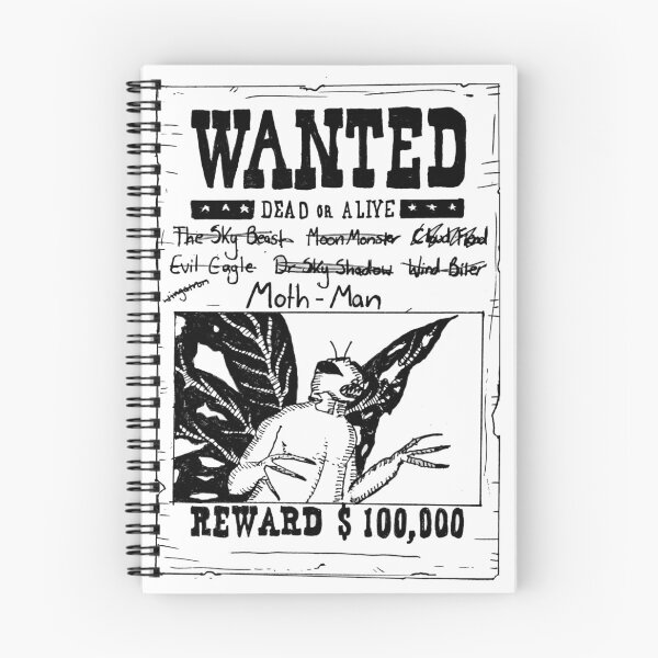 Item preview, Buzzfeed Unsolved Wanted Moth-Man Poster Sticker   designed and sold by veeebles.