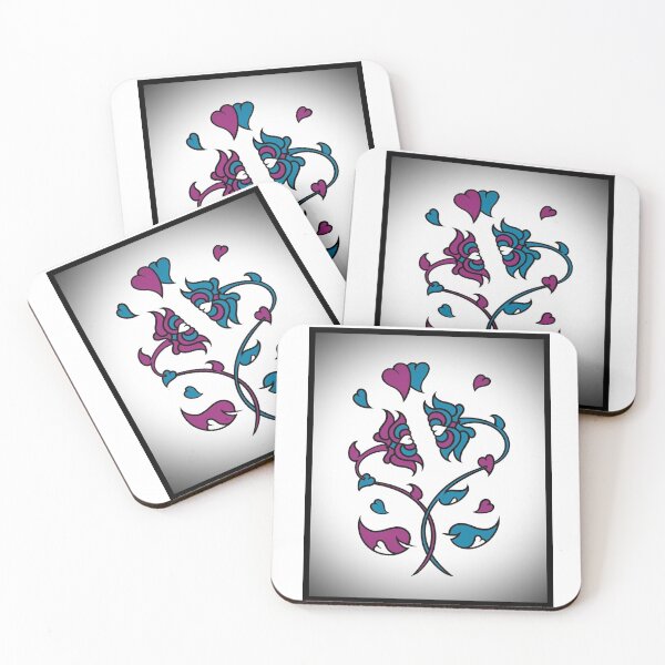 Item preview, Face to Face. DarkPink/PaleBlue designed and sold by EddieGarland.