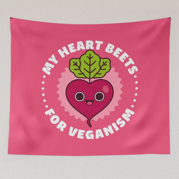 Item preview, My Heart Beets for Veganism - Cute Beet Pun designed and sold by Gudland.