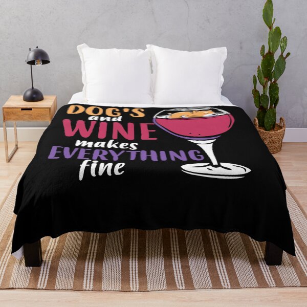 Item preview, dog's and wine make everything fine Basenji designed and sold by Tagesapfel.