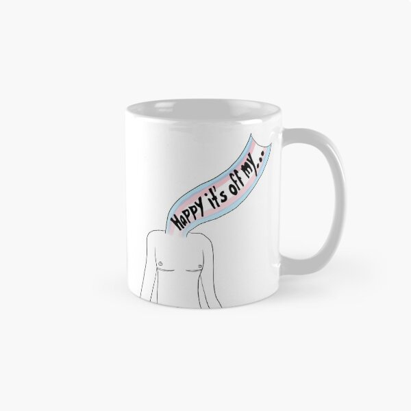 Item preview, Happy It's off My...Chest (Black Outline w/ Flag) designed and sold by SimplyPride.