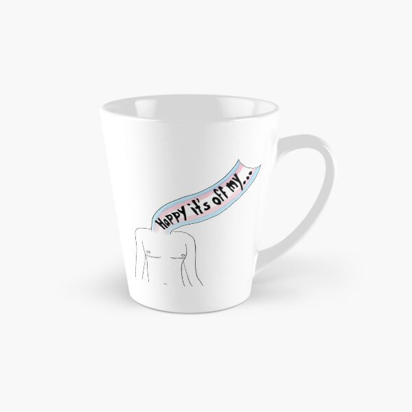 Item preview, Happy It's off My...Chest (Black Outline w/ Flag) designed and sold by SimplyPride.