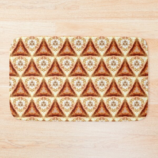 Item preview, THOUTMOSIS 1 pattern oriental triangles pyramids golden gold brown marron sun designed and sold by dragonemma.