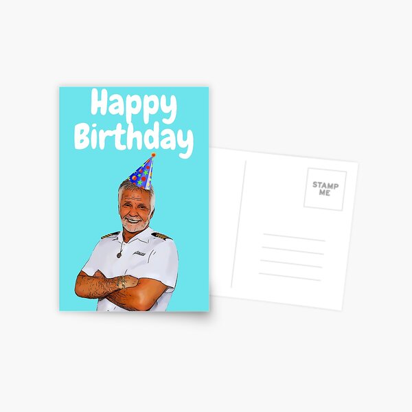 Captain Lee Happy Birthday Postcard