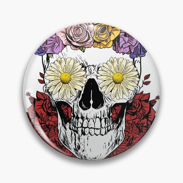 Item preview, Calavera y flores designed and sold by IYes.