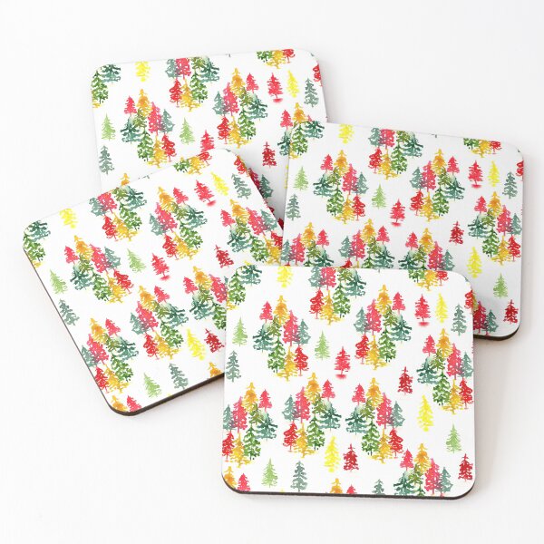 Item preview, Watercolor Christmas trees designed and sold by Harpley Design Studio.