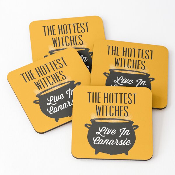 Item preview, The Hottest Witches Live in Canarsie Halloween Quote designed and sold by AMSonArt.