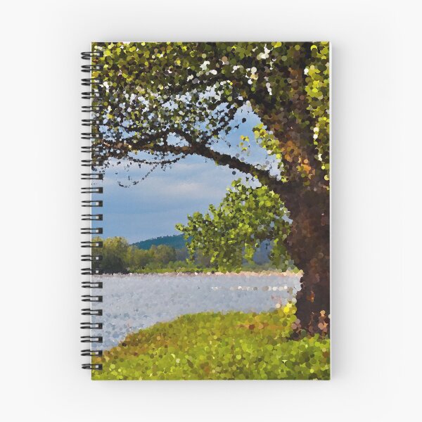 Item preview, Leafy Tree on River Bank designed and sold by MathenaArt.