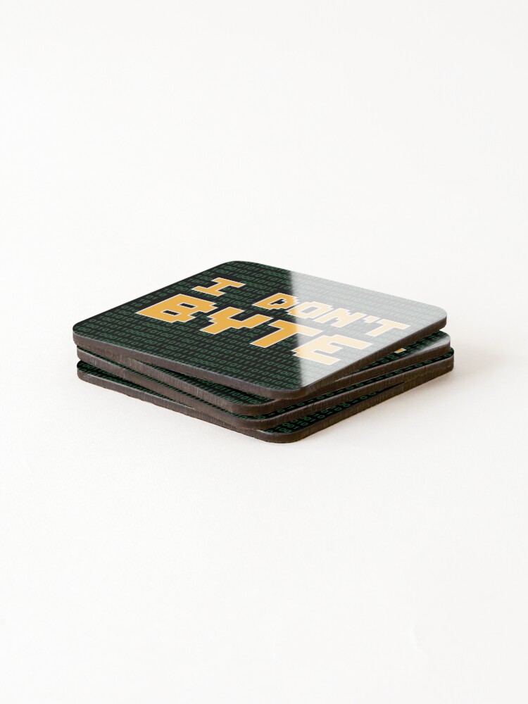 Thumbnail 4 of 5, Coasters (Set of 4), Programmer and Web developer Gift I Dont Byte Coder designed and sold by Rzelemenz.