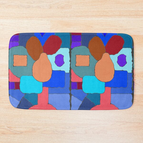 Item preview, Abstract shapes in blues and browns8a2 designed and sold by Melvyn Kahan.