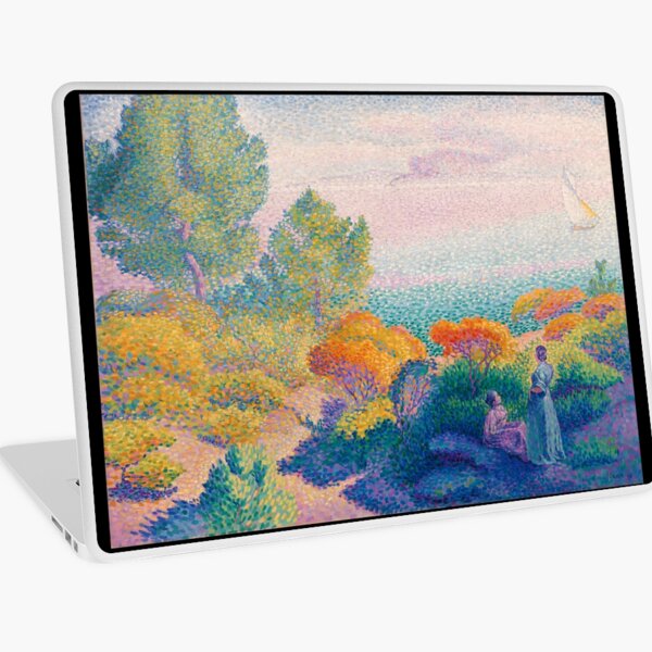 Item preview, Deux femmes au bord du rivage, mer Méditerranée (1896) - Henri-Edmond Cross  designed and sold by SALON DES ARTS.