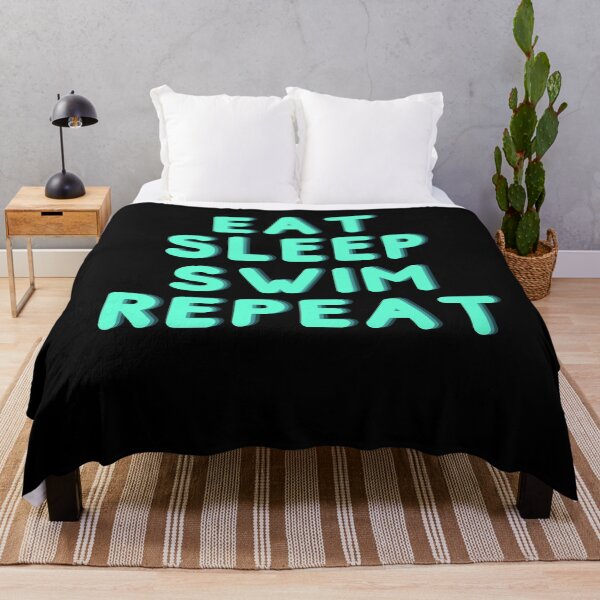 Item preview, Eat Sleep Swim Repeat designed and sold by vibrantyy.