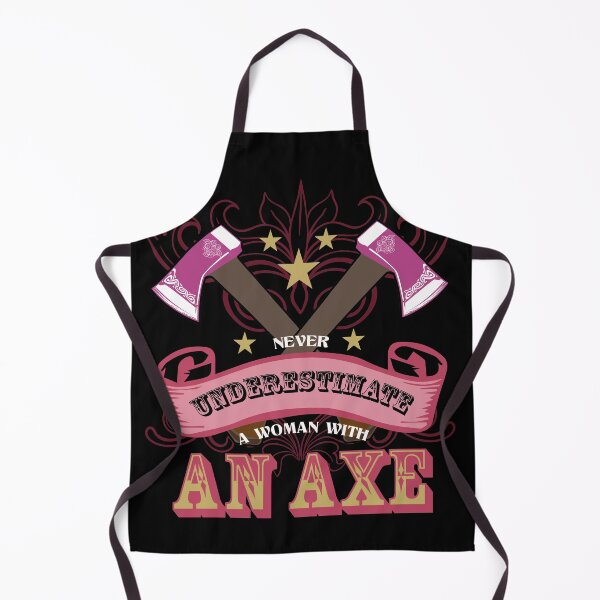 Item preview, Never Underestimate a Women with an Axe Gift Axe Throwing   designed and sold by Rzelemenz.