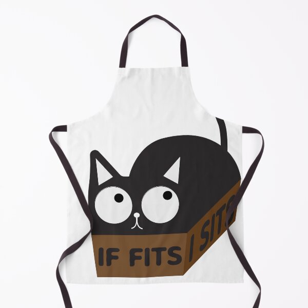 Item preview, If Fits I Sits - Funny Cat - Crazy Cat Lady - Cat in a box designed and sold by ThirTee.