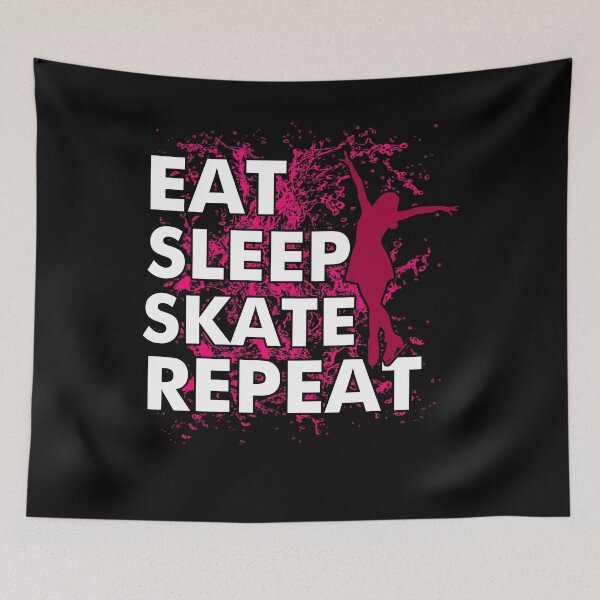 Artikelvorschau, Eat Sleep Skate Repeat Figure Skater Girls Skating Gift entworfen und verkauft von Lumaraa.